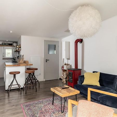 Gemutliches Tinyhouse Bungalow Mit Kamin & Sauna Am See Joachimsthal Ngoại thất bức ảnh