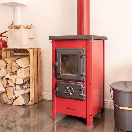 Gemutliches Tinyhouse Bungalow Mit Kamin & Sauna Am See Joachimsthal Ngoại thất bức ảnh