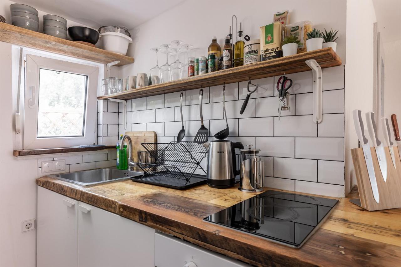 Gemutliches Tinyhouse Bungalow Mit Kamin & Sauna Am See Joachimsthal Ngoại thất bức ảnh